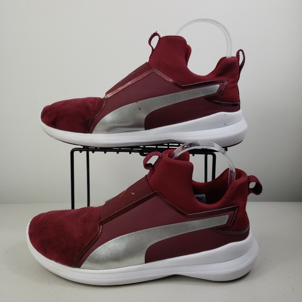 PUMA Women's Sneakers size 8 red burgundy - Picture 2 of 13